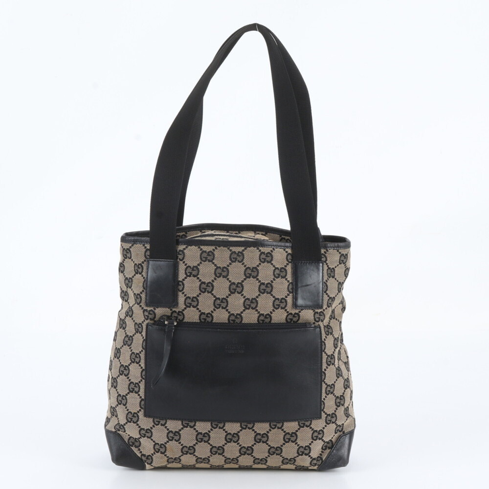 Gucci GG Canvas 019 0402 Leather Tote Bag Shoulder Handbag Brand Women's